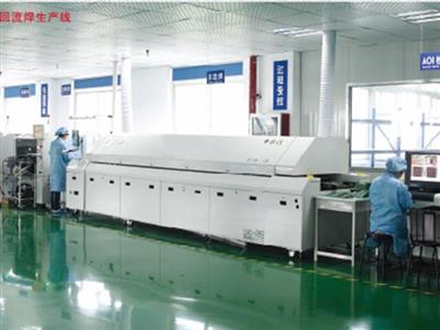 Reflow soldering line